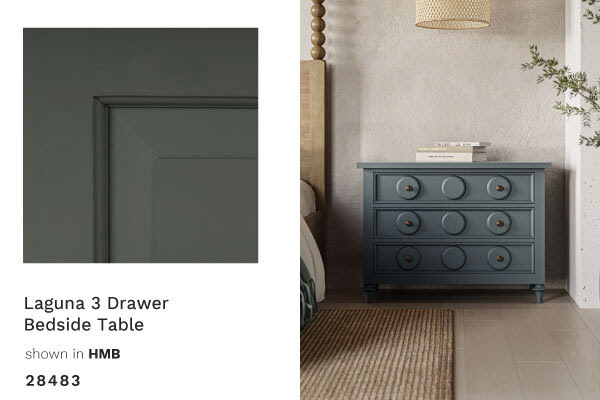 28483 HMB Laguna 3 Drawer Bedside Table